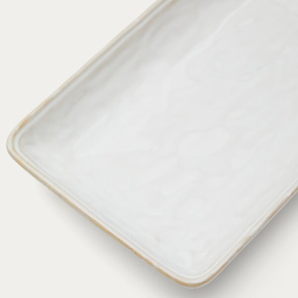 Šedý kameninový tác Kave Home Savel 25 x 13 cm