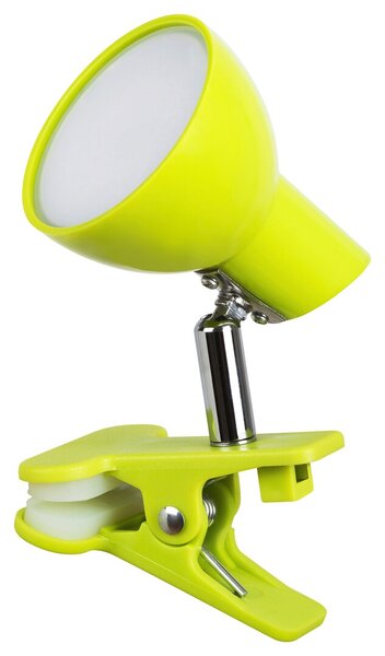 Rabalux 1481 NOAH - Stolní LED lampička se skřipcem na desku stolu nebo poličku v zelené barvě, LED 5W, 3000K (Skřipcová lampička s vypínačem na kabelu)