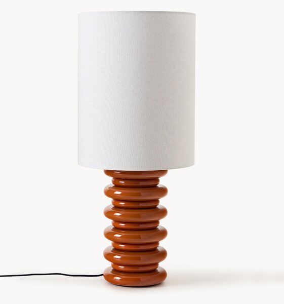 Velká stolní lampa's dřevěnou podstavou Nicolas