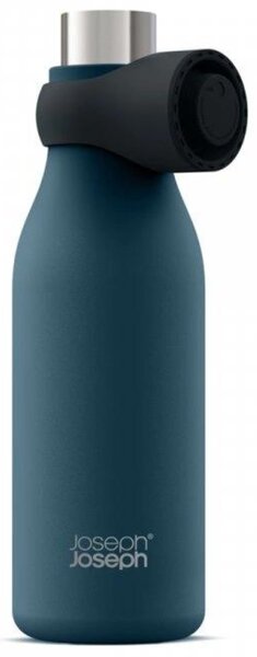 Joseph Joseph Tmavě modrá nerezová termoláhev Loop 500 ml
