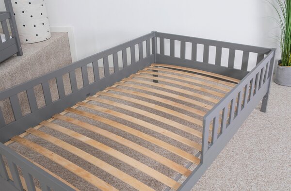 DĚTSKÁ POSTEL SE STŘÍŠKOU, 90/200 cm světle šedá MID.YOU - Dětské postele, Online Only