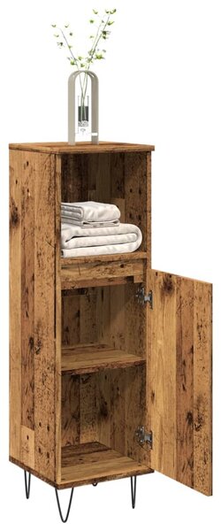Koupelnová skříňka old wood 30 x 30 x 100 cm kompozitní dřevo