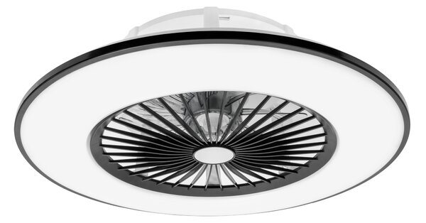 Noaton 11056BR (2024) Vega, černá, stropní ventilátor se světlem