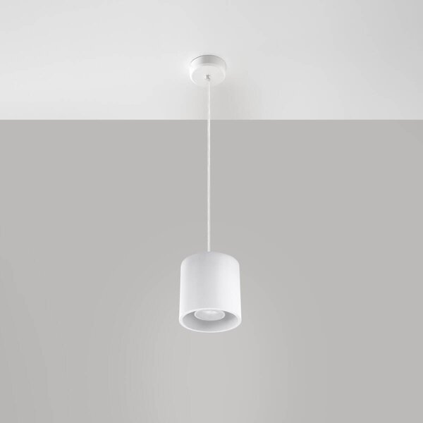 Sollux Závěsné svítidlo ORBIS, 1xGU10, Ø 10 cm Barva: Šedá