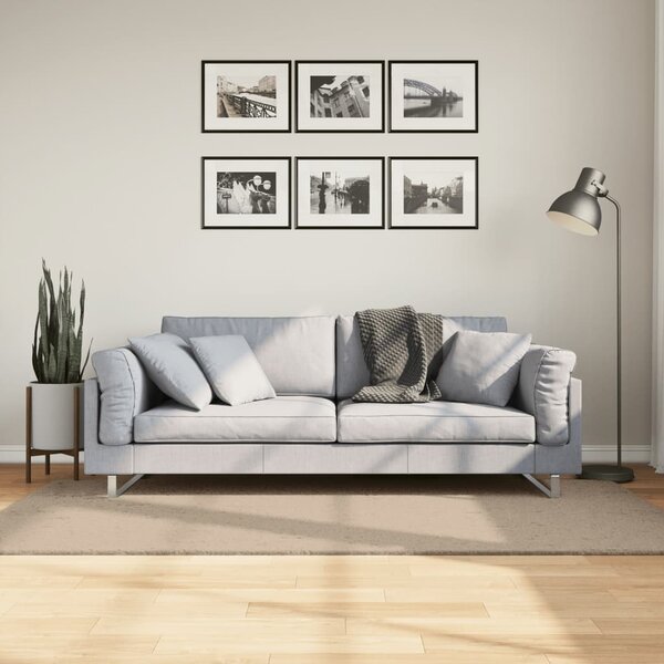 Koberec HUARTE krátký vlas měkký a pratelný pískový 100x200 cm