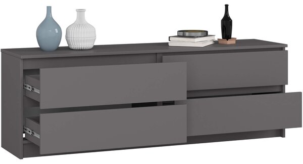 Ak furniture Komoda Kuba 160 cm grafit
