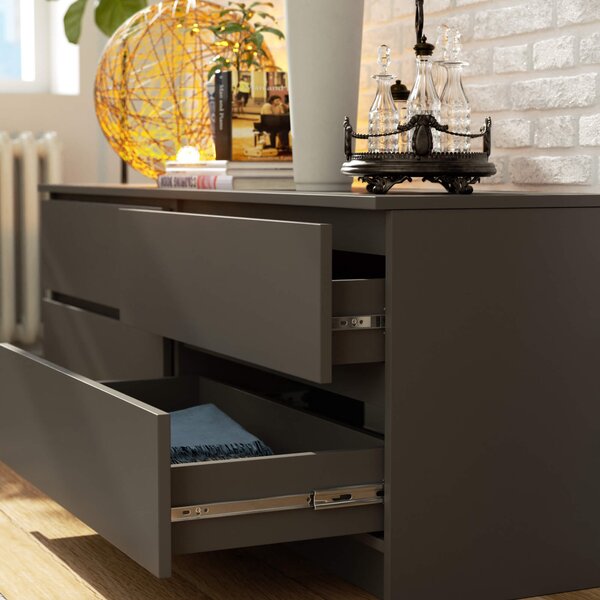 Ak furniture Komoda Kuba 160 cm grafit