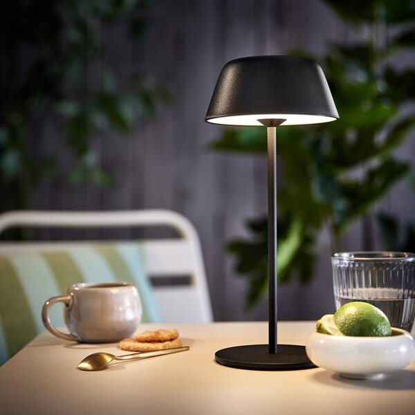 LIGHT UP LED Stolní lampa 27 cm - černá
