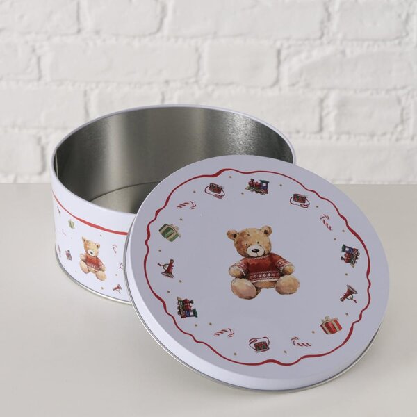 Boltze Home Collections Skladovací kovová dóza Bailey sada dvou kusů