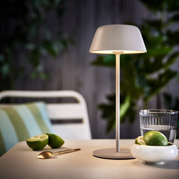 LIGHT UP LED Stolní lampa 27 cm - béžová