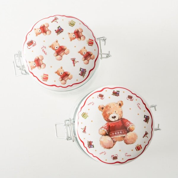 Boltze Home Collections Dóza na potraviny Bailey s jedním medvídkem
