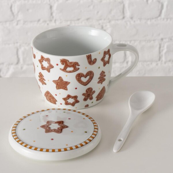 Boltze Home Collections Velký hrnek Ginger s lžící