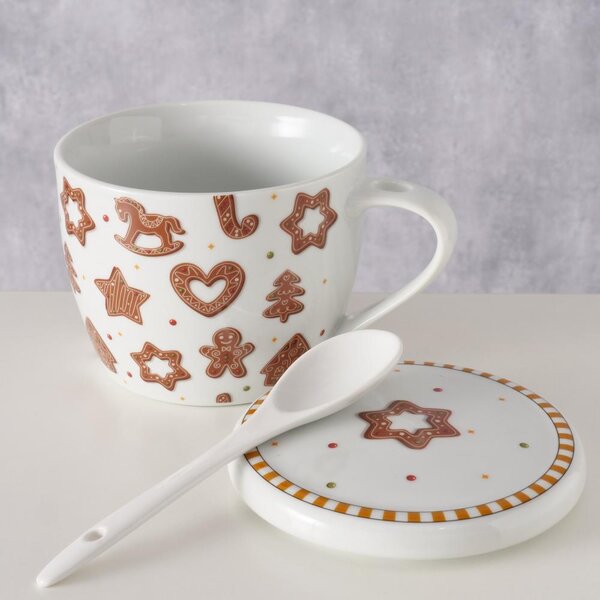 Boltze Home Collections Velký hrnek Ginger s lžící