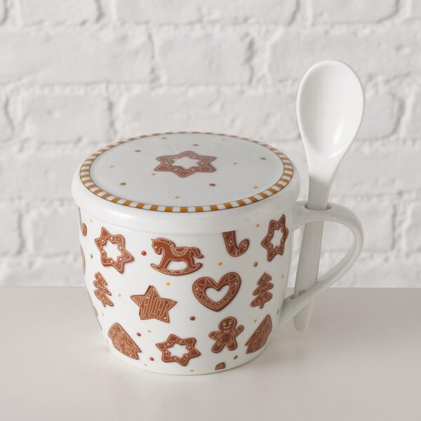 Boltze Home Collections Velký hrnek Ginger s lžící