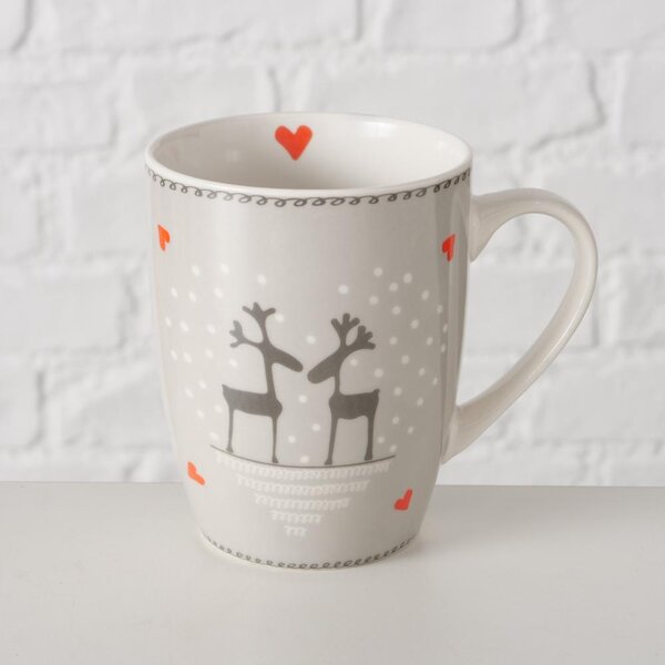 Boltze Home Collections Hrníček Lovelies světle šedý