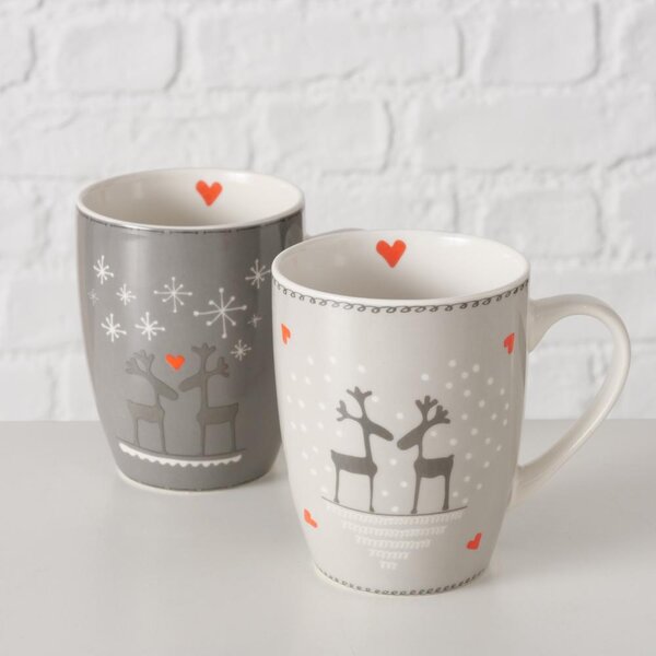Boltze Home Collections Hrníček Lovelies světle šedý
