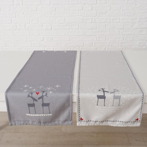 Boltze Home Collections Stolní běhoun Lovelies šedý