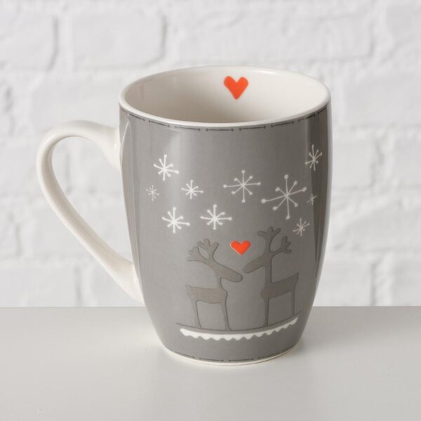 Boltze Home Collections Hrníček Lovelies tmavě šedý