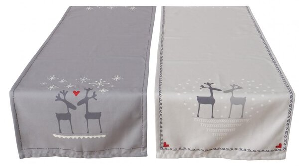 Boltze Home Collections Stolní běhoun Lovelies šedý