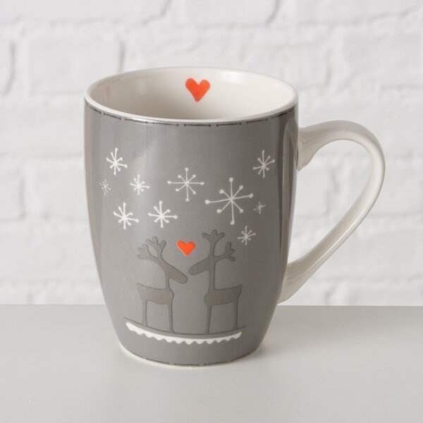 Boltze Home Collections Hrníček Lovelies tmavě šedý