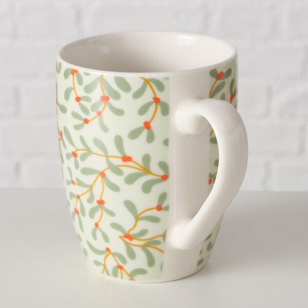 Boltze Home Collections Hrníček Mistletoe zelený