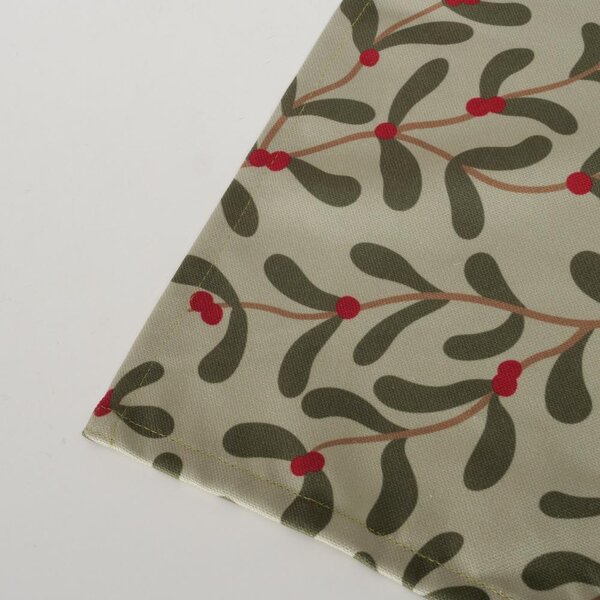 Boltze Home Collections Stolní běhoun Mistletoe zelený s motivem jmelí