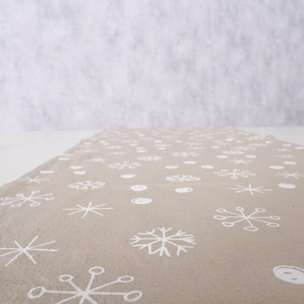 Boltze Home Collections Stolní běhoun Snowflake béžový