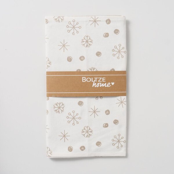Boltze Home Collections Stolní běhoun Snowflake bílý