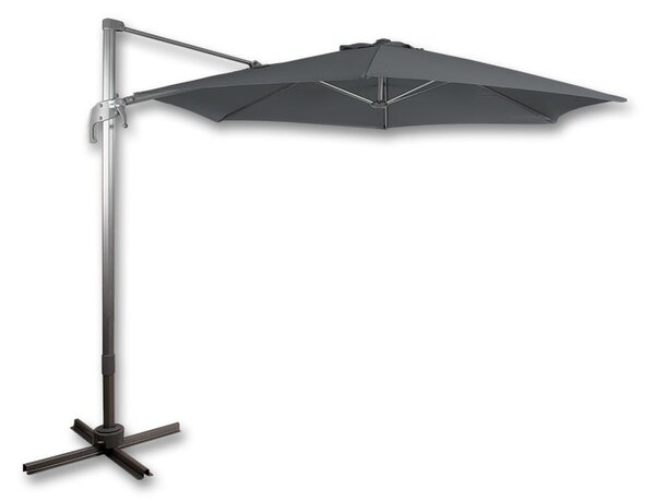 Slunečník Santorini Ø 300cm šedý