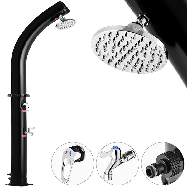 Deuba Zahradní solární sprcha Bow Black 20 L