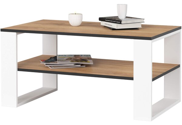 Ak furniture Konferenční stolek DOMI II dub craft/bílý