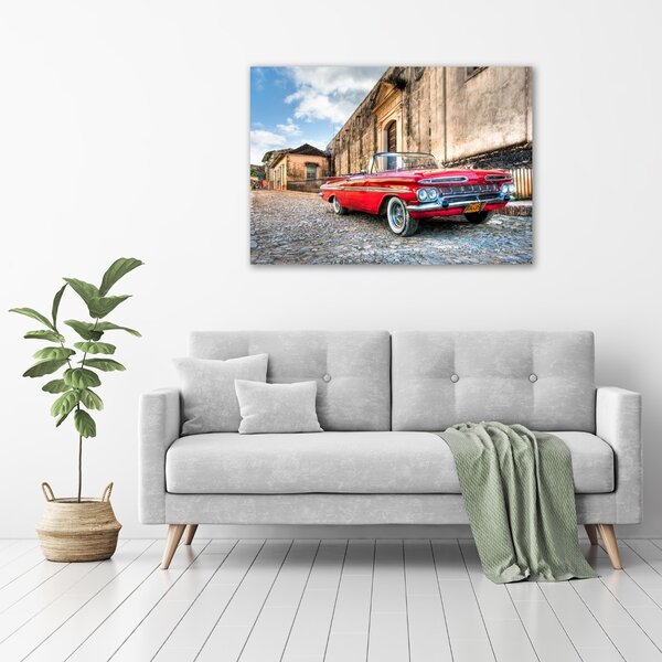 Foto obraz tištěný na plátně Červený Chevrolet oc-28895632