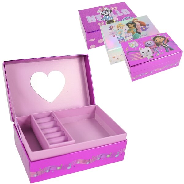 Dětská šperkovnice se zrcátkem 18x12cm - více variant Barva: Minnie Mouse