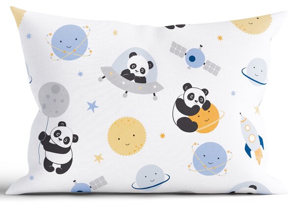 MK Lůžkoviny Bavlněný povlak na polštář Renforcé 40 x 60 cm - Vesmírná panda
