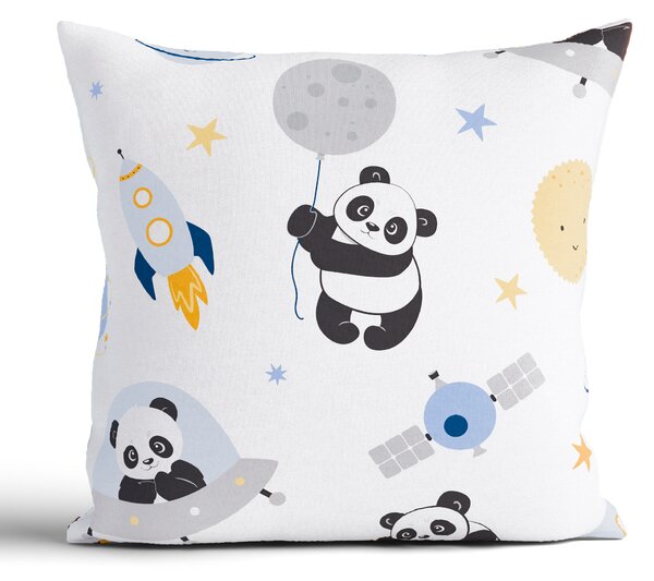 MK Lůžkoviny Bavlněný povlak na polštářek Renforcé 40 x 40 cm - Vesmírná panda