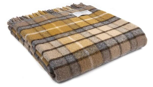 Vlněná deka Tartan Natural Buchanan 183 x 150 cm Tweedmill