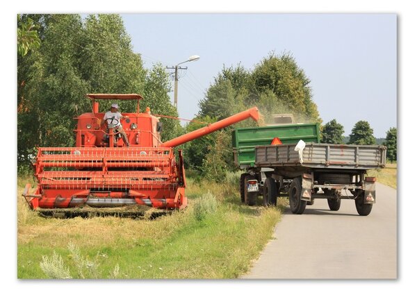 Foto obraz skleněný horizontální Kombajn osh-34414578