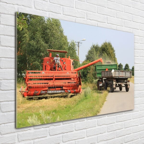 Foto obraz skleněný horizontální Kombajn osh-34414578