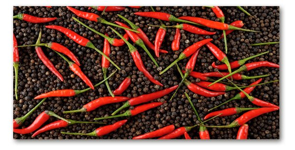 Foto obraz skleněný horizontální Chilli papričky osh-35225615