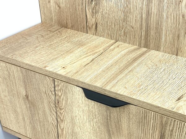 In-Design Nábytková úchytka LINE - zaoblená černá hluboký mat Rozměr úchytky (mm): 168