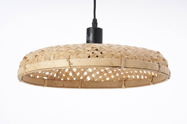Přírodní ratanové světlo Paloma s výpletem - Ø 40*7,5cm / E27 - Light & Living