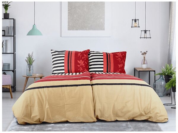 Bavlněné povlečení URBAN STRIPES béžové Rozměr povlečení: 70 x 90 cm | 140 x 200 cm