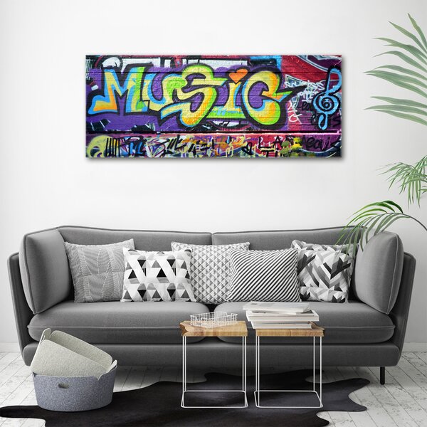 Moderní fotoobraz canvas na rámu Graffiti na stěně oc-35334912
