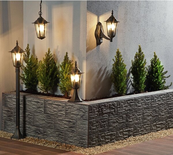 Venkovní lampa 1xE27/20W/230V IP43 42,5 cm patina