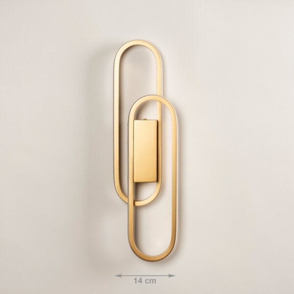 Nástěnné designové LED svítidlo na schodiště Aret Duo Gold (LMD)