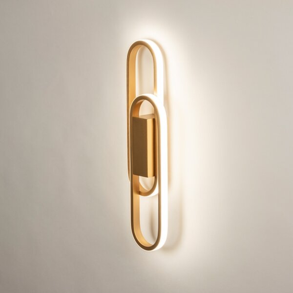 Nástěnné designové LED svítidlo na schodiště Aret Duo Gold (LMD)