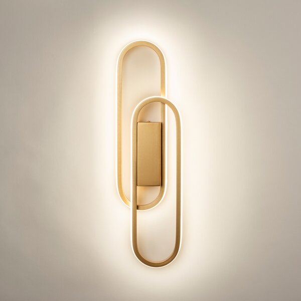 Nástěnné designové LED svítidlo na schodiště Aret Duo Gold (LMD)