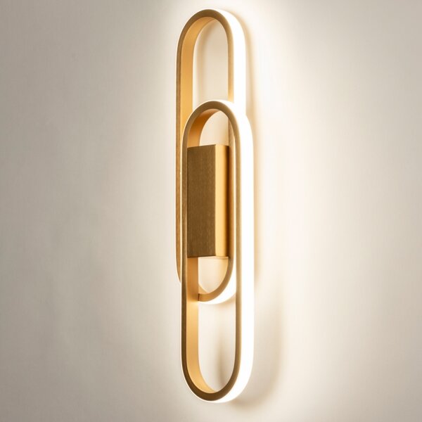 Nástěnné designové LED svítidlo na schodiště Aret Duo Gold (LMD)