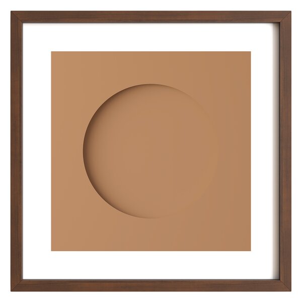 Idealform Poster no. 3 Minimalist circle Terracotta