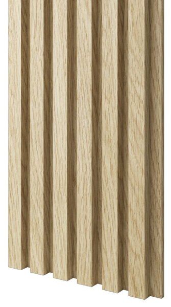 Akustický panel, podklad MDF deska, úzká lamela, celý panel - Evropský dub, 30x275 cm